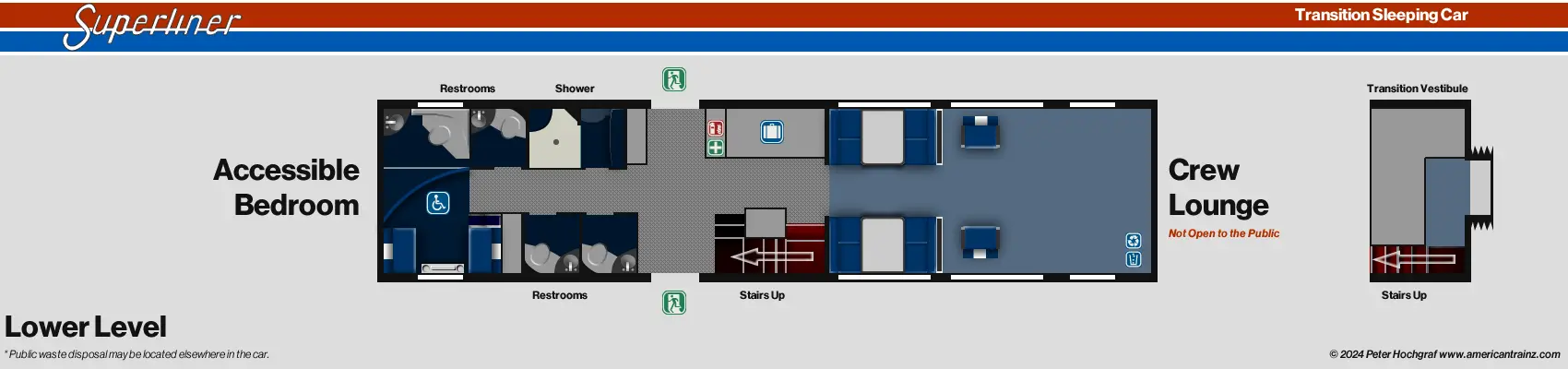 Superliner Transition Sleeper Lower Level