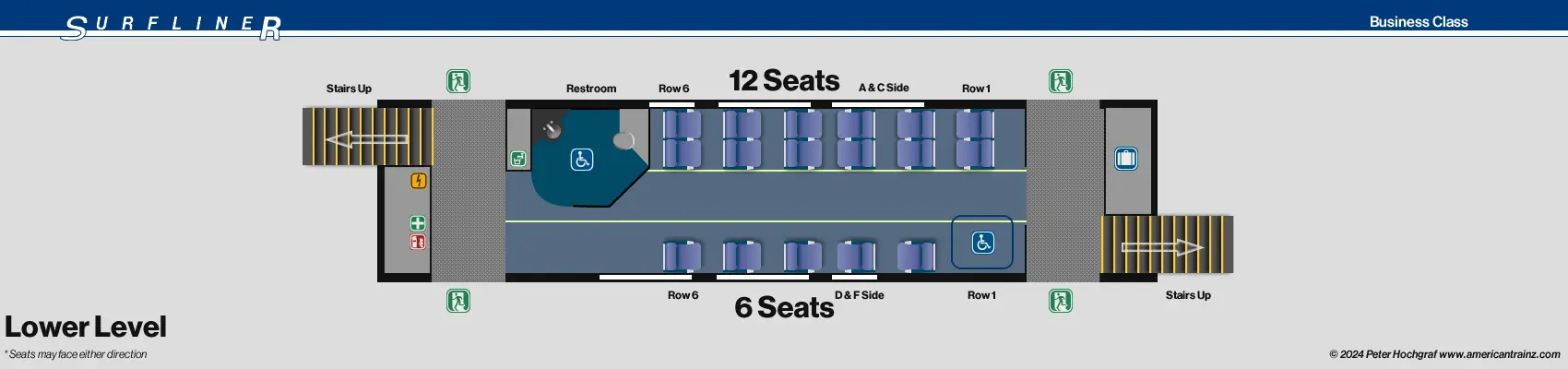 Surfliner Business Lower Level